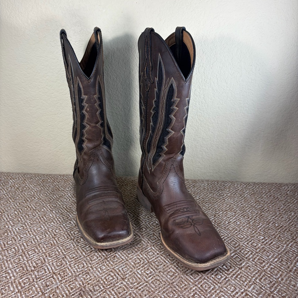 JUSTIN WOMEN'S JAYCIE WESTERN BOOTS - SQUARE TOE Sz 8.5 Western Cowgirl Grunge
